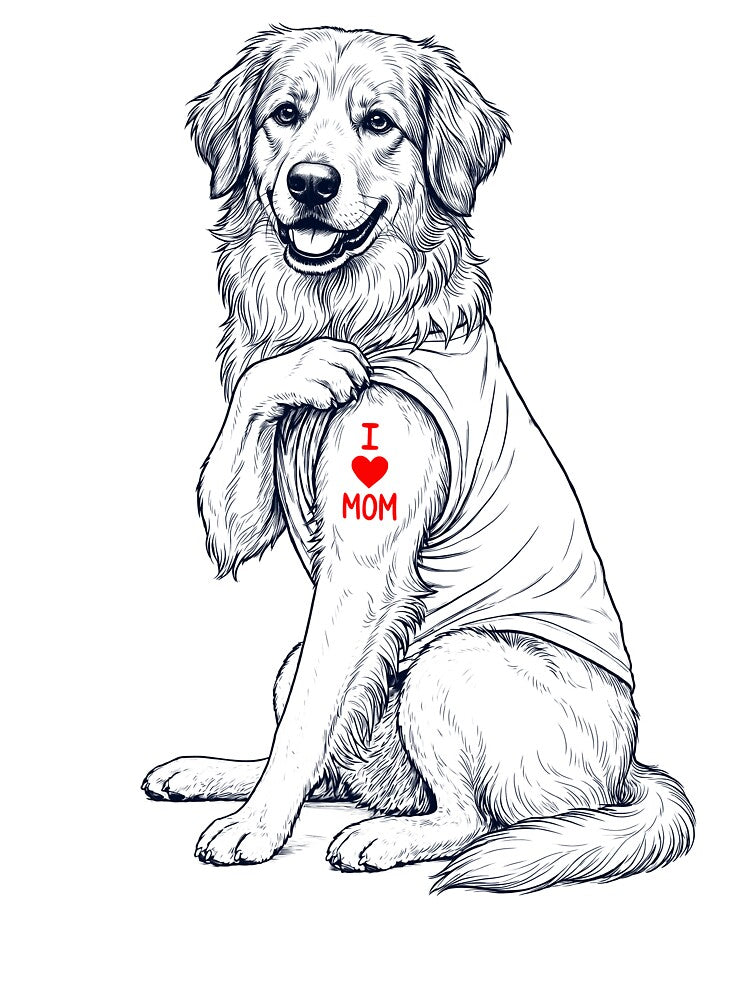 Vintage Hovawart Mom Tattoo Dog Lover by TerryConnells