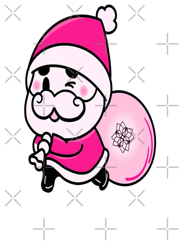 Pink Santa Gifts by Margaret Morris