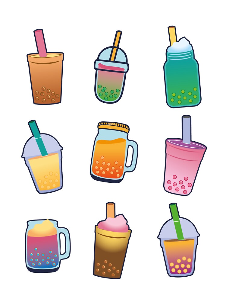 Bubble Milk Tea Lover Gift for Kawaii and  Boba Tea Lovers by Rzelemenz