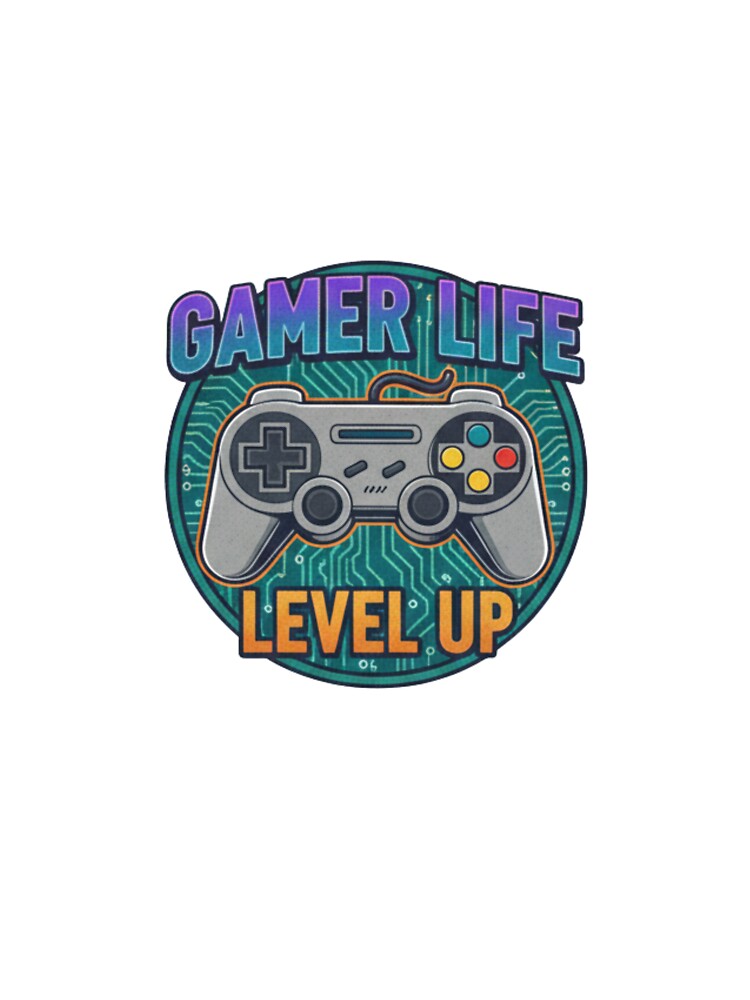 Gamer Life Level Up by Haven-Sticker