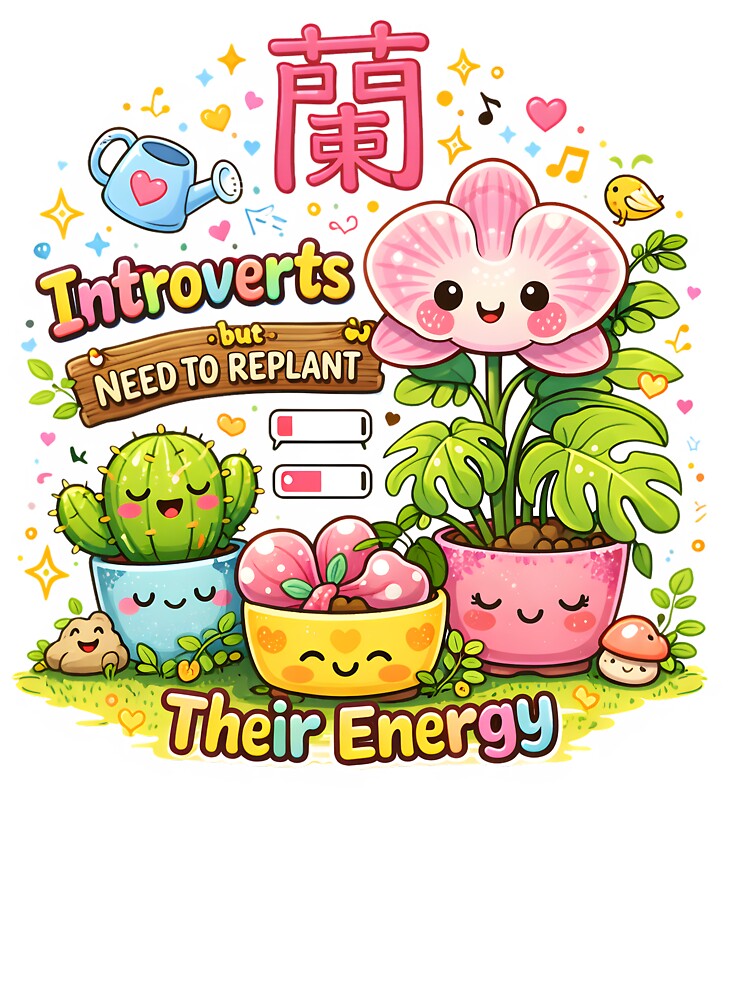 Introverts Need To Replant Their Energy T-Shirt by AnnDesignStudio