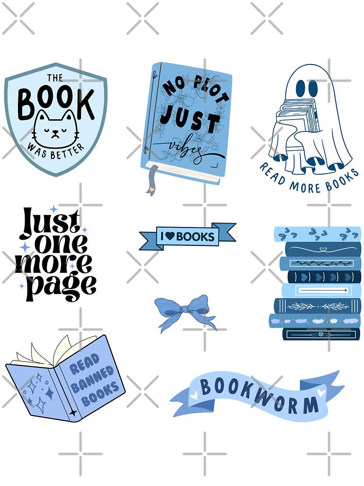 Blue Bookish Pack by Neadoodles
