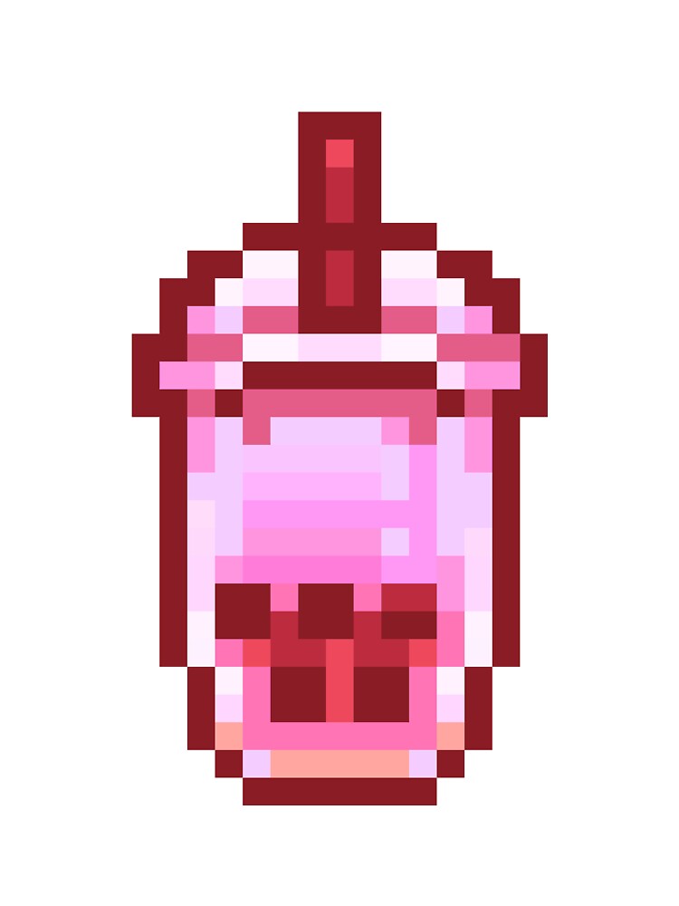 Strawberry Boba Pixel by fubblers