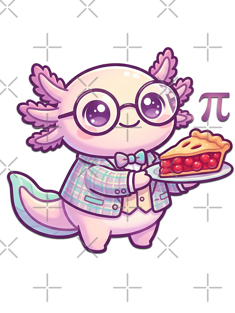 Math Lover Axolotl Pi Day by Visual Dept.