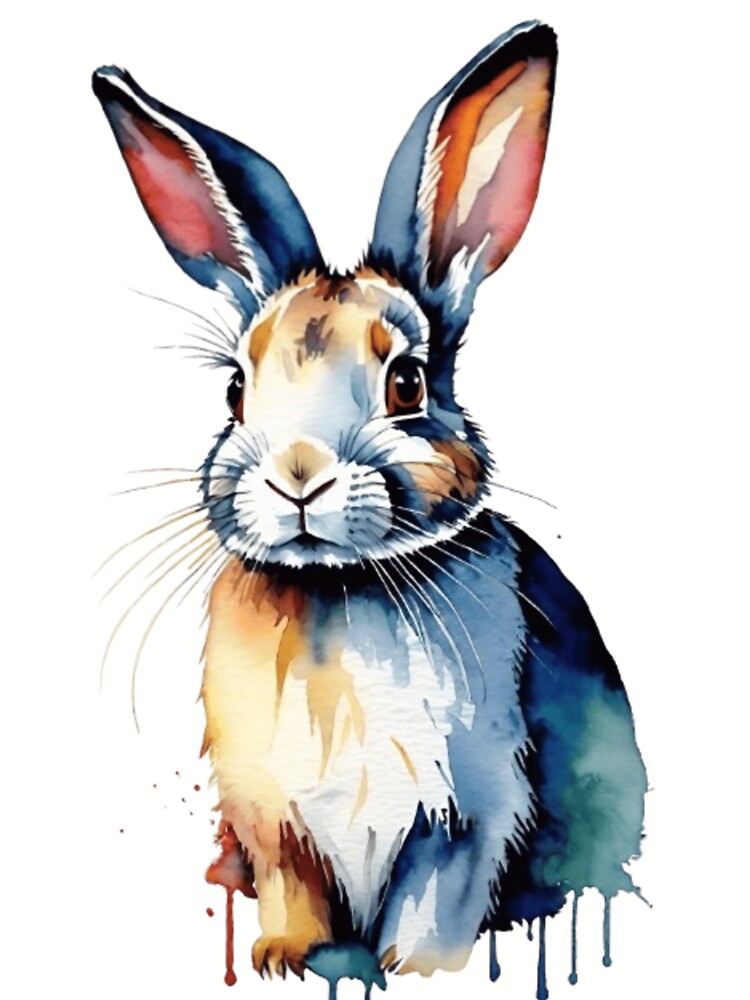 Watercolor Rabbit by KAVRAO