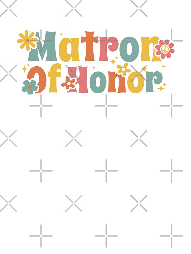 Matron of Honor - Groovy Hippy Bachelorette by dottiedigitals