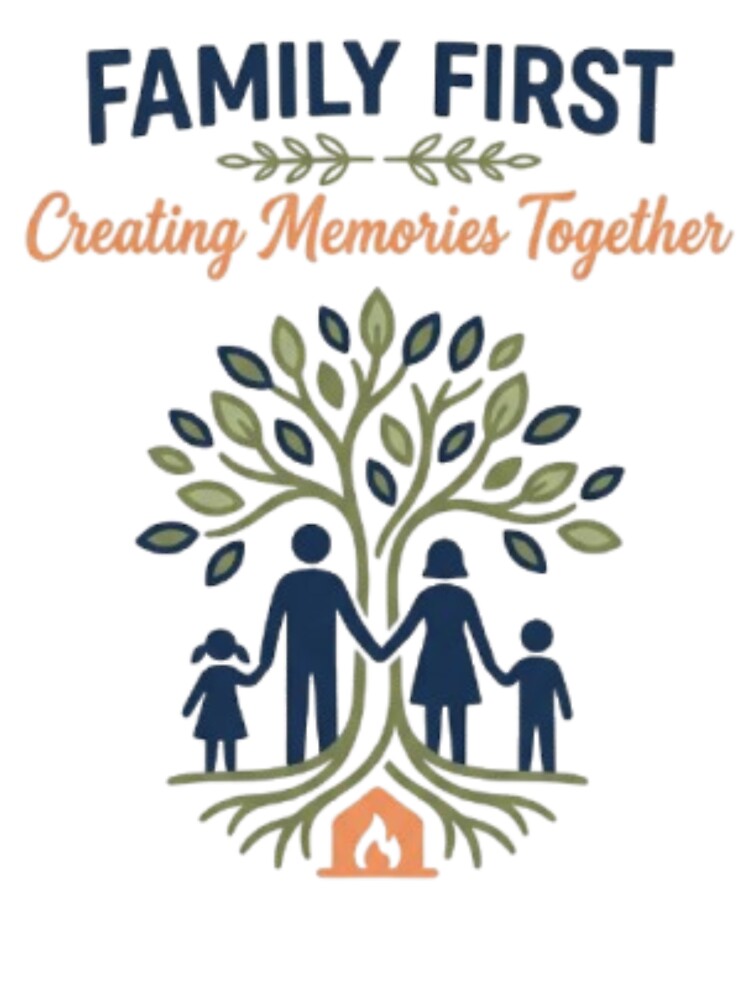 Family First Creating Memories Together Tree Graphic by RoyalDeluxGo