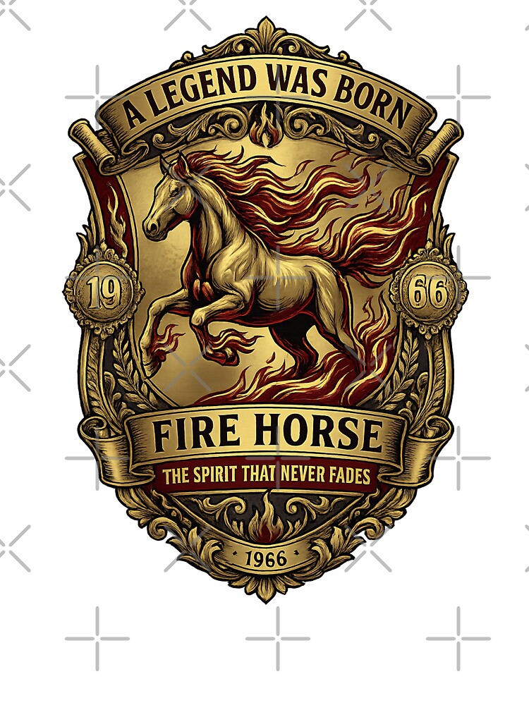 Vintage 1966 Fire Horse Legend 60th Birthday by avinigav