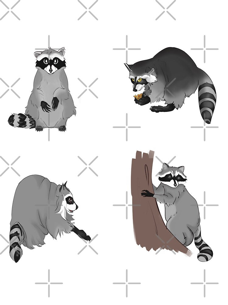 The Trash Panda Pals (Raccoon Pack) by strangerlace