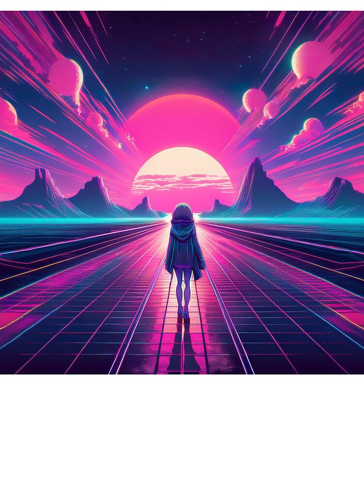Sunset in Neo-Tokyo by Black Ink Visions
