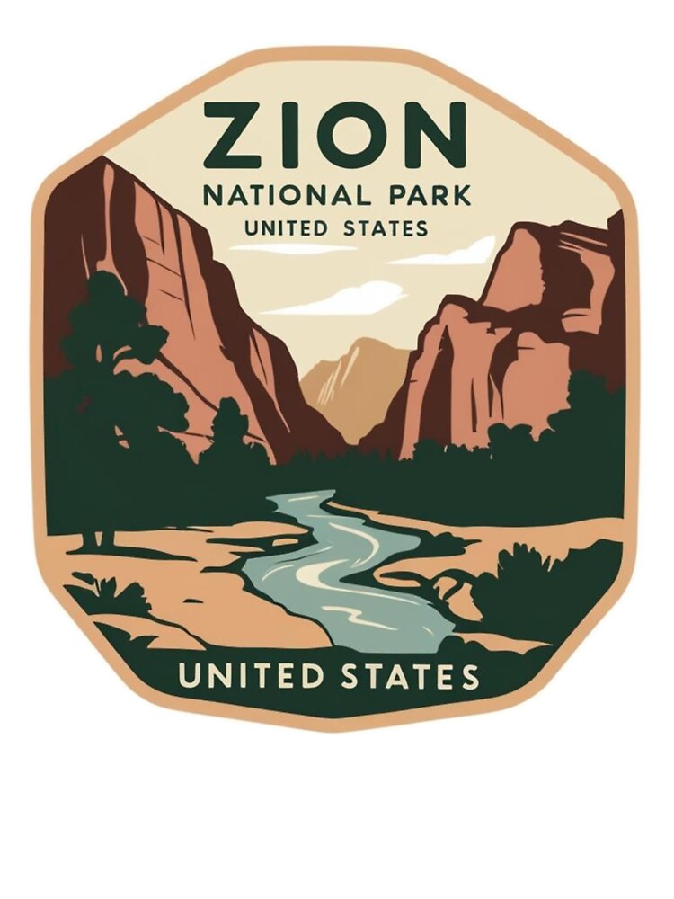 Zion National Park United States by Wanderlust Studio
