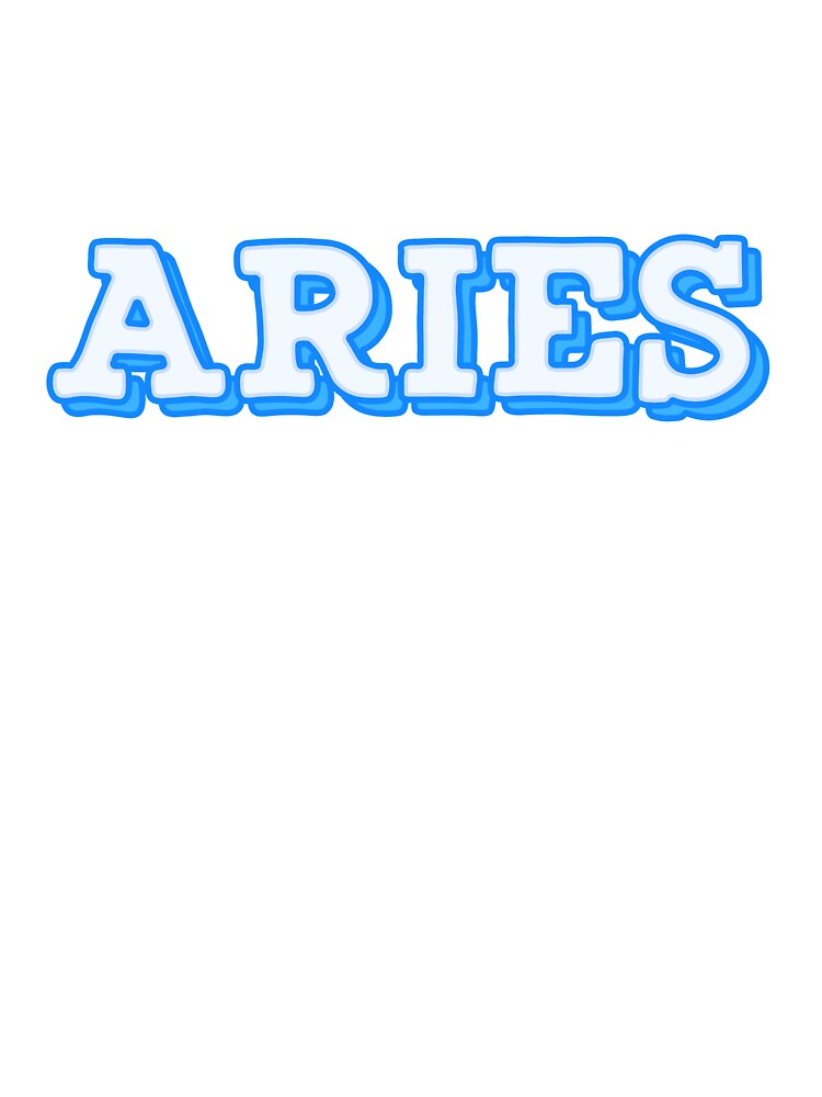 Aries Blue Zodiac Sign Astrology Teen by thefrshmachine