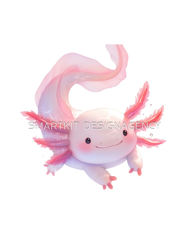 Pastel Axolotl in Water by SMARTKIT  DESIGNAGENCY