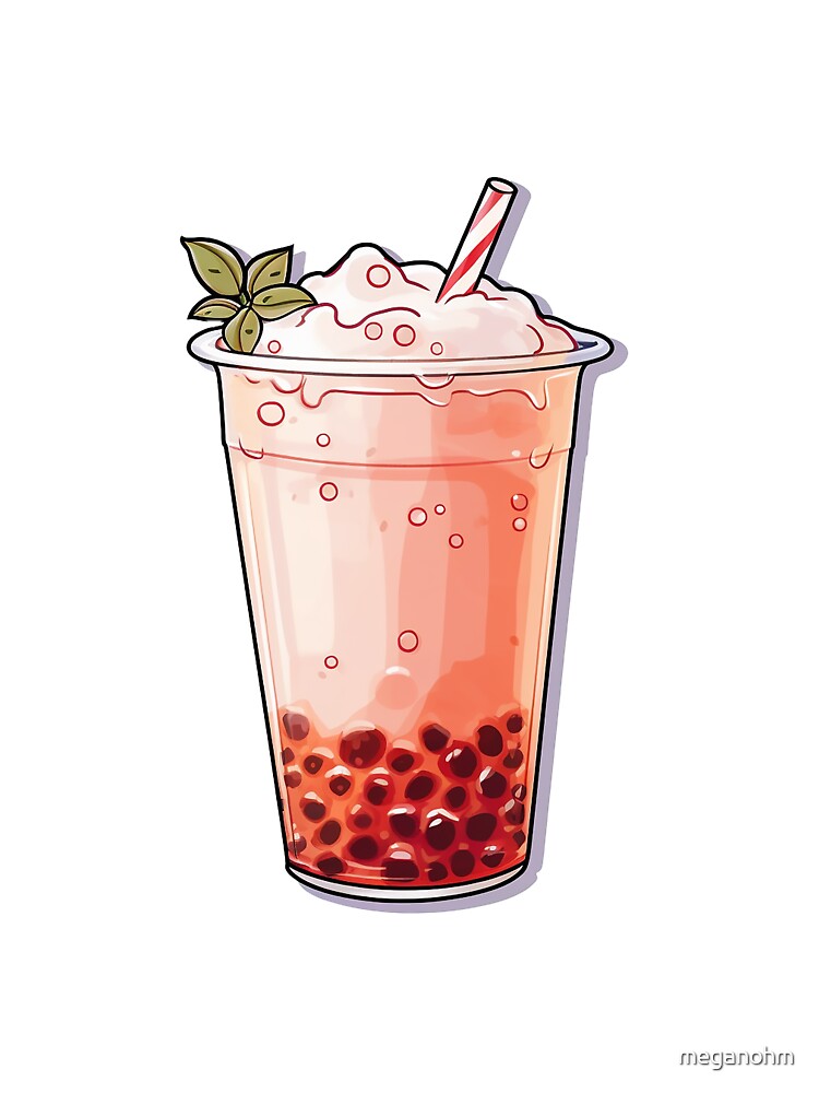Raspberry Bubble Tea by meganohm