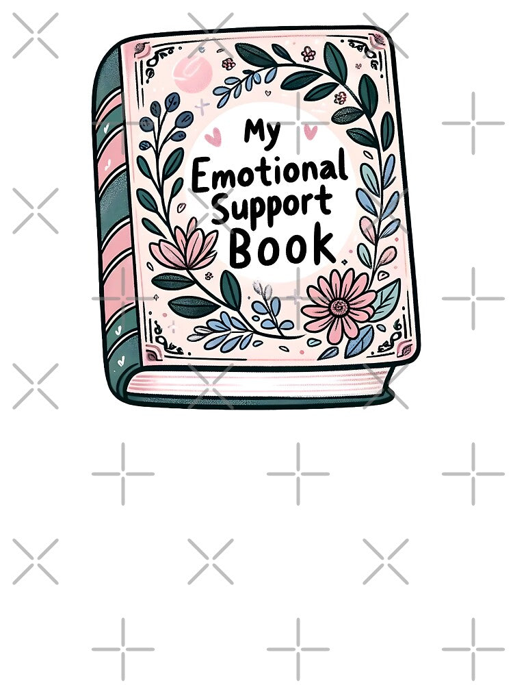 Reading addiction. Reading Enthusiast funny book quote. Emotional Support Book Art - Floral Whimsy book by Unitepeople
