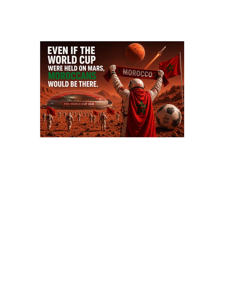 Even if the World Cup were held on Mars, Moroccans would be there. by ArtSpace04