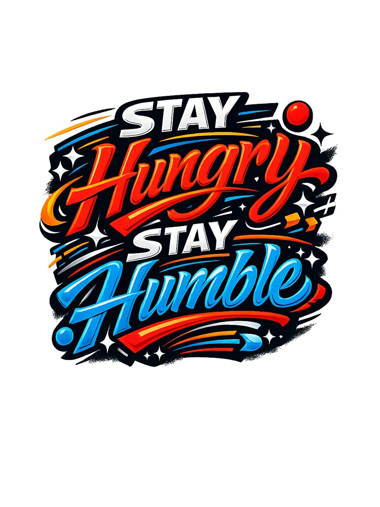 Stay Hungry Stay Humble Motivational | Modern Streetwear Quote Design by AnanthDesign