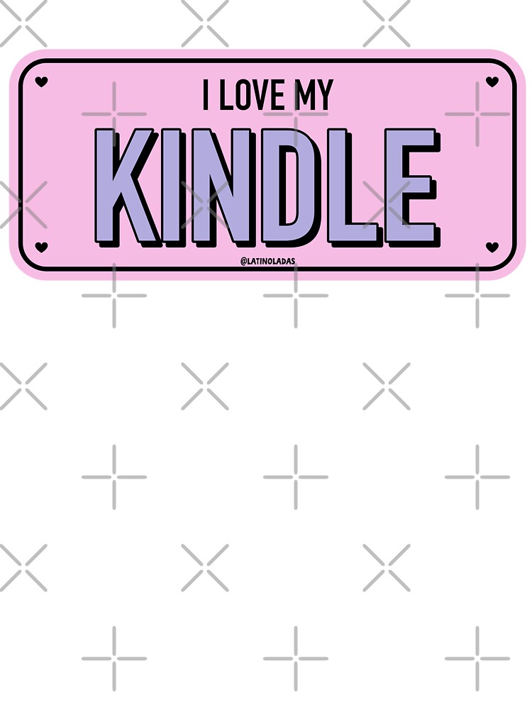 I Love My Kindle / Trendy Bookish Gift Ideas in Hot Pink Bumper Sticker Style for Kindle Merch Ideas Tbr Smutty Booktrovert by Latinoladas