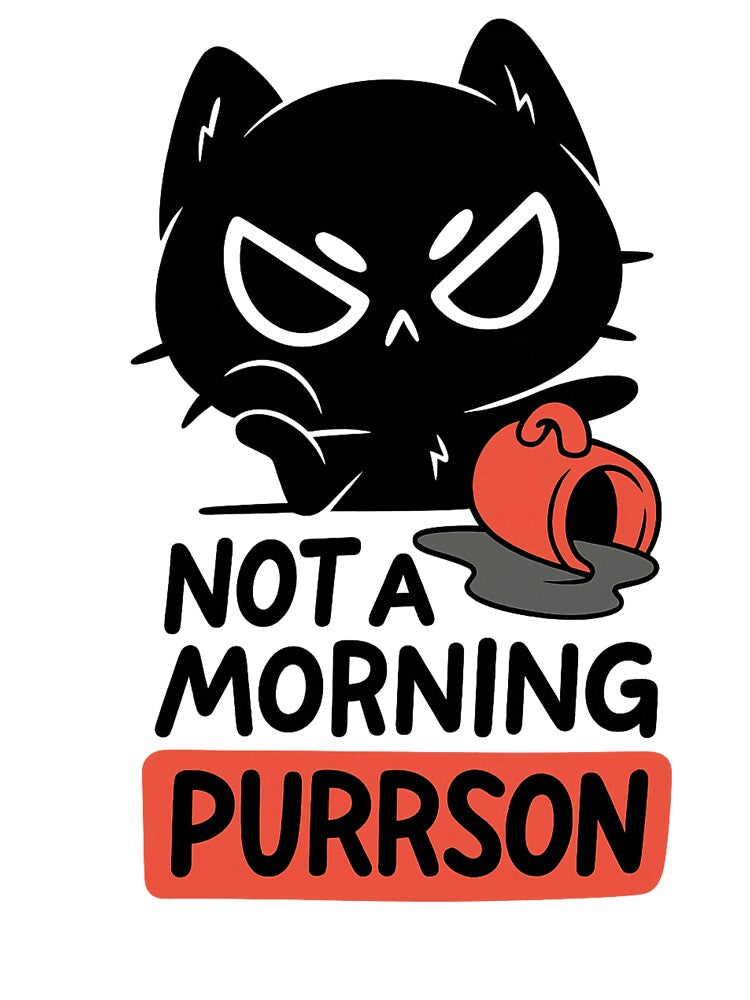 Not a Morning Purrson – Grumpy Cat Coffee Spill Design by haitrieuic96