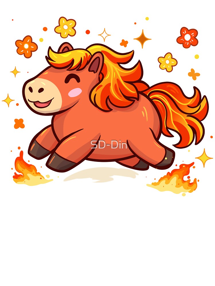 2026 – Year of the Fire Horse | Kawaii Chinese New Year Illustration by SD-Din