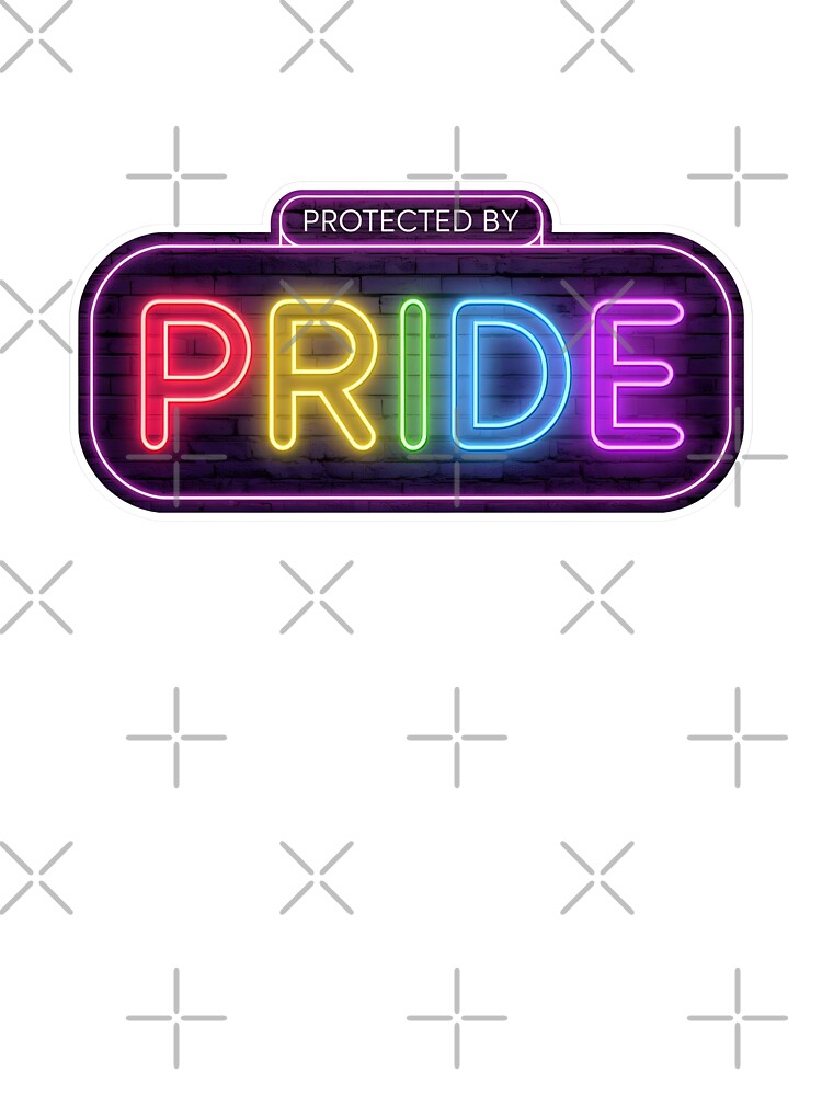 Neon Pride LGBTQ Rainbow Sign Aesthetic by Pride_Prints