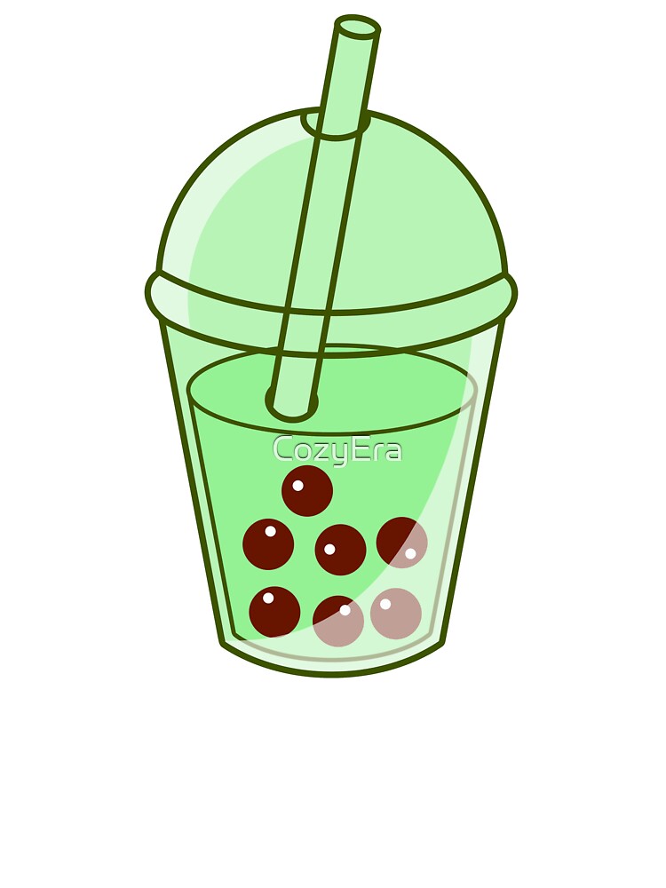 Honeydew boba tea by CozyEra
