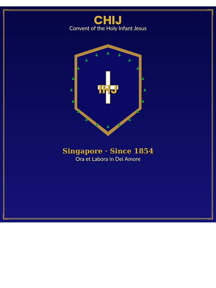 CHIJ Convent of the Holy Infant Jesus Singapore — School Crest Design by BenedictTArt