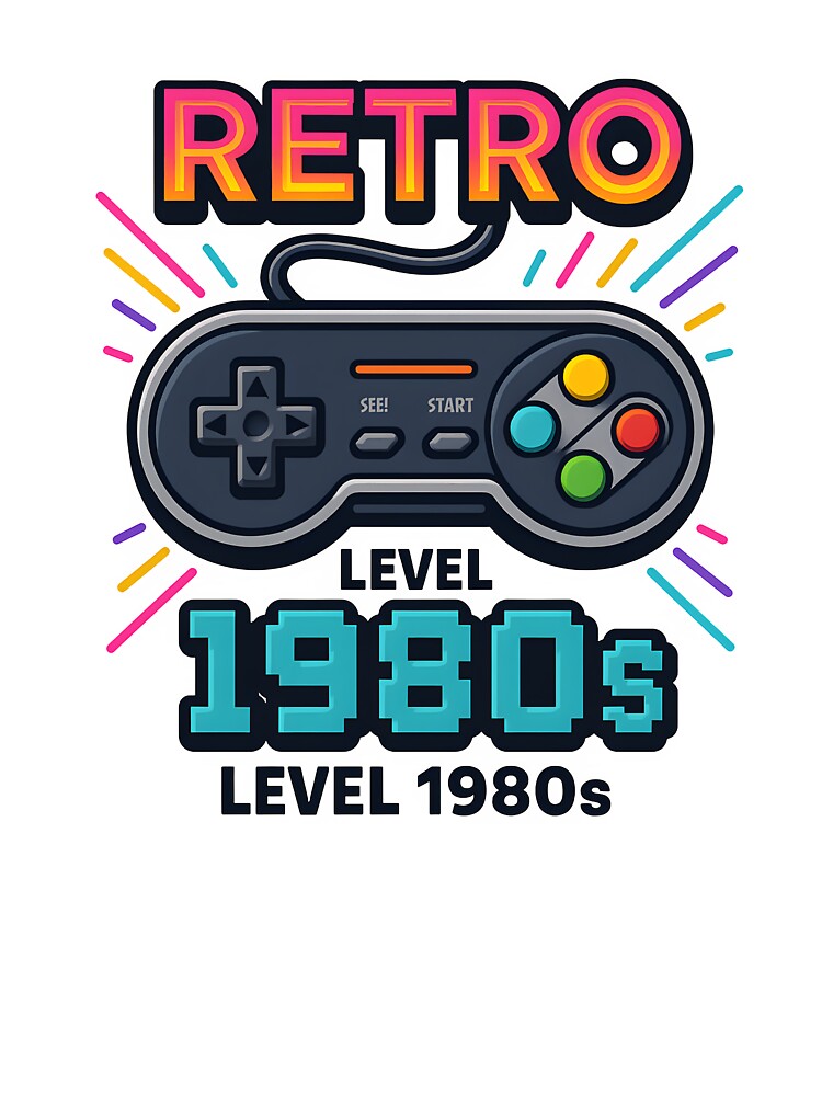 Retro Gaming Level 1980s Controller Design by The-T-In-Retro