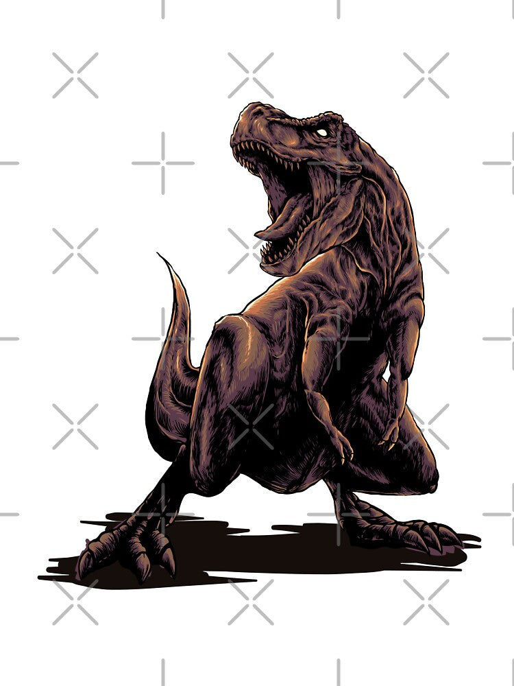 Dark T Rex Dinosaur Silhouette Art by Rogue Heart Collective™