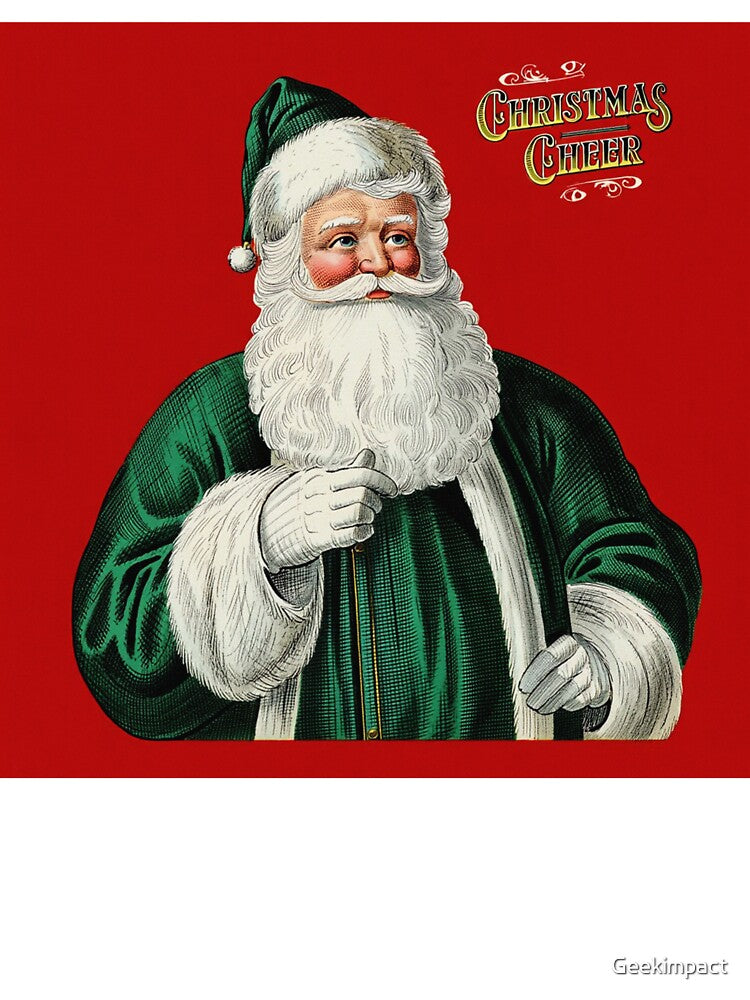Cute vintage 'Christmas Cheer' Santa Claus design by Vintage Designs +