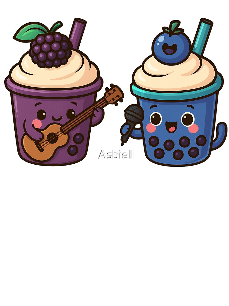Cute Bubble Tea Band – Singing & Guitar Kawaii Duo by Asbiell
