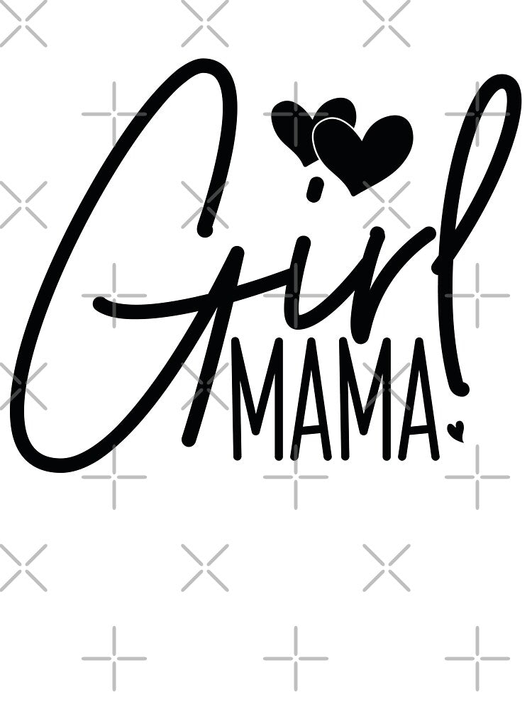 Girl Mama - Cute Mothers Day Retro Vintage Floral Aesthetic Mom Mommy Wife Family Daughter Grandma Gift by FuzionRaptor