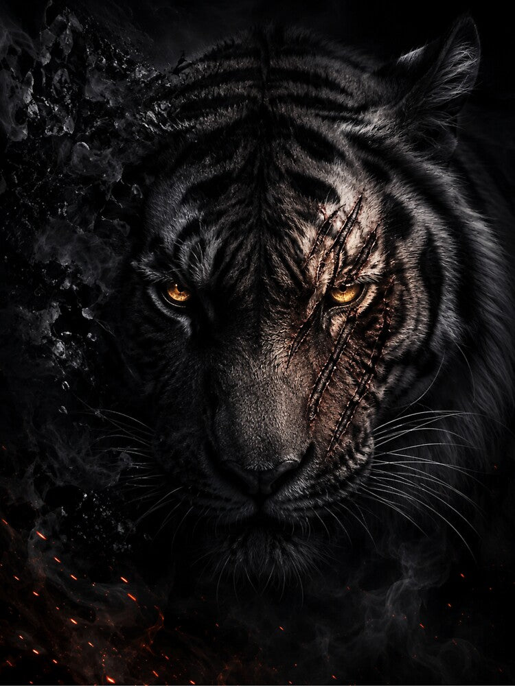 Scarred Shadow Tiger | Dark Beast Artwork by Sticleg
