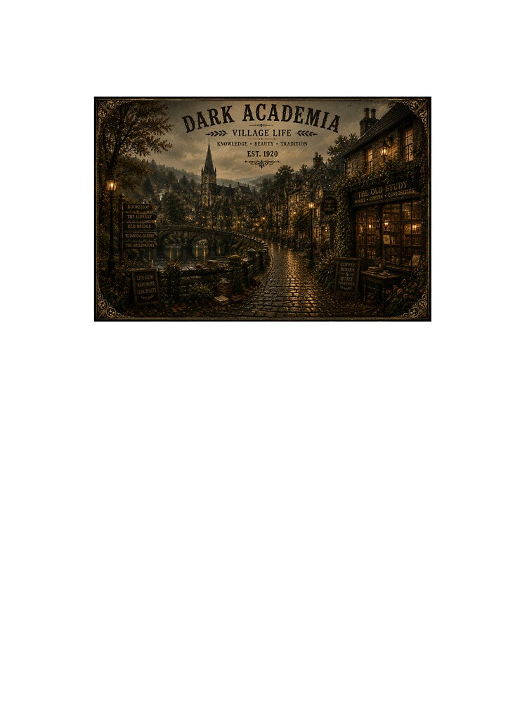 Dark Academia Village Life by riki2365