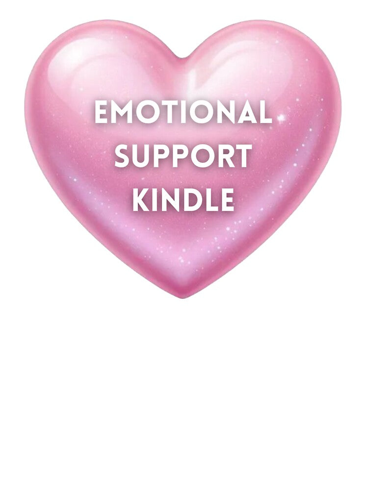 Emotional Support Kindle Reading Book Pink Heart by ptrcj