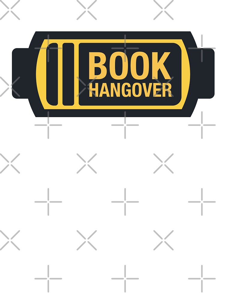 Book Hangover / Funny Low Battery Bookish Warning Sign Black Yellow by Latinoladas
