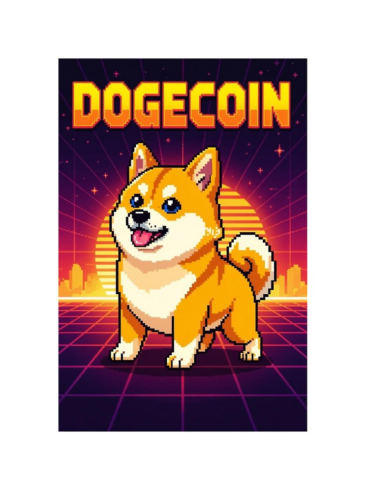 Dogecoin Pixel Art Tee – Retro 8-Bit Gaming Shiba Inu Shirt by CryptoThreads4 You