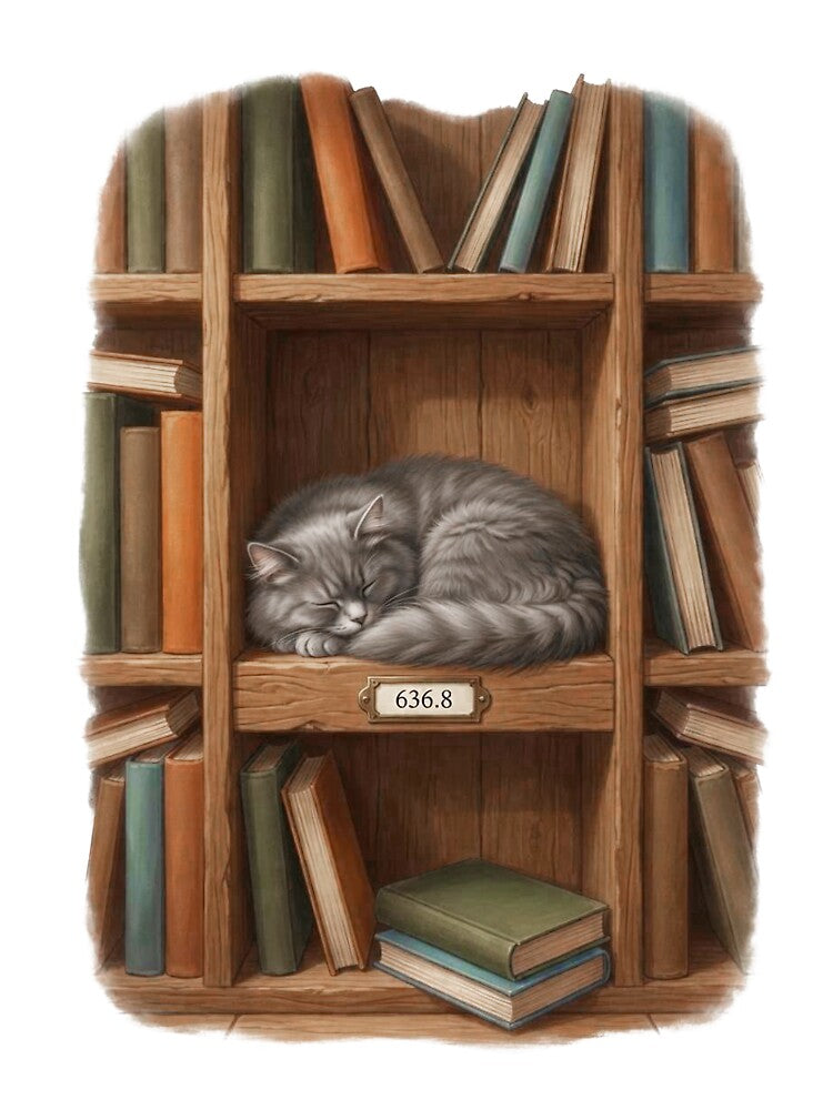 The best cat is a library cat by SpineTingleCo