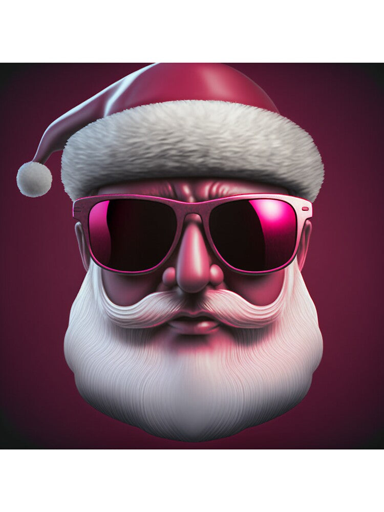 Retro Vintage Pink Santa Claus by TheBaconStudio