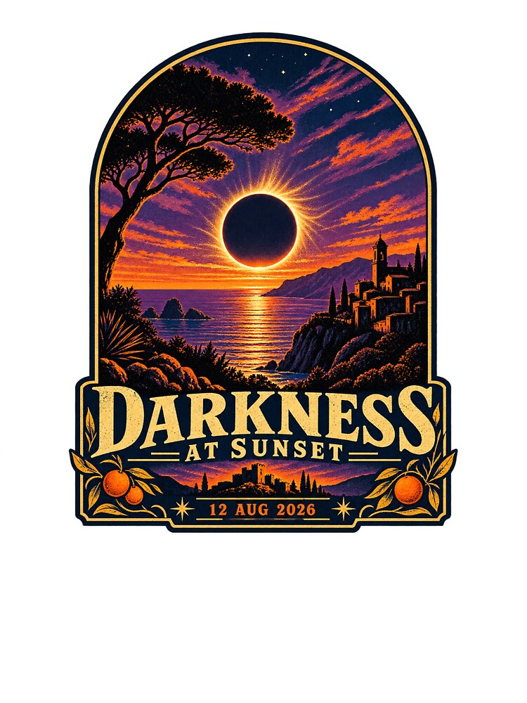 Darkness at Sunset – Spain Total Solar Eclipse August 12 2026 by ChicClicker