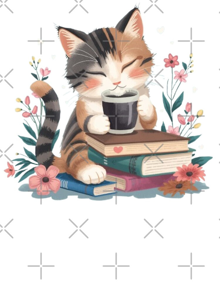 One More Chapter Cat Sticker by Stylestickers55