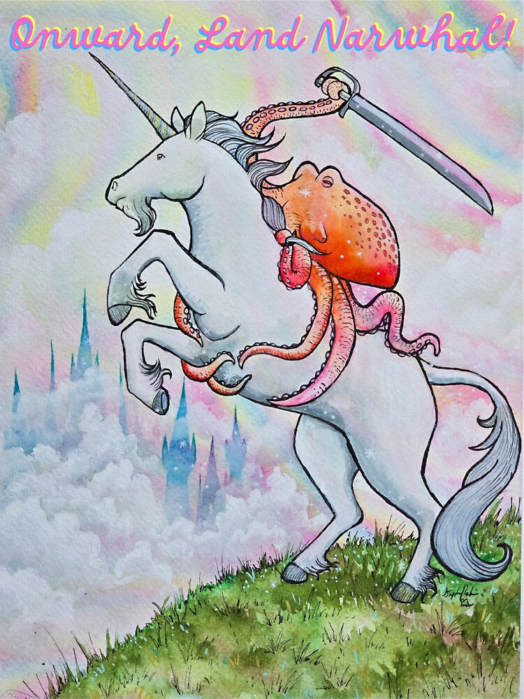 Onward, Land Narwhal! by JurassicParkans
