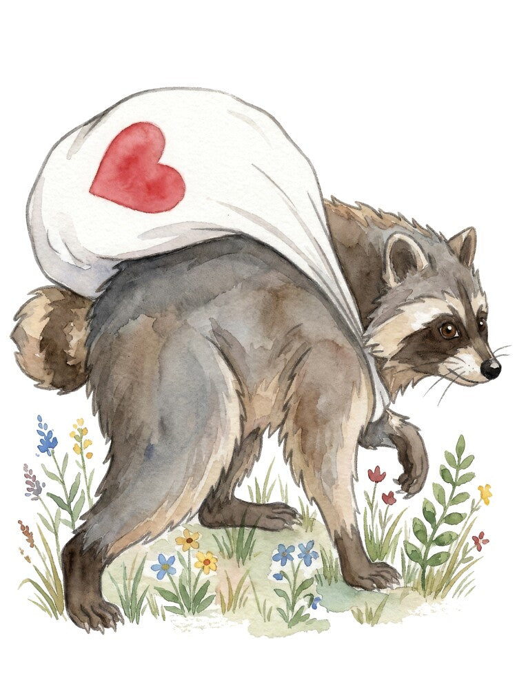 Jimothy the unique Racoon comes to spreading love by Woketoon