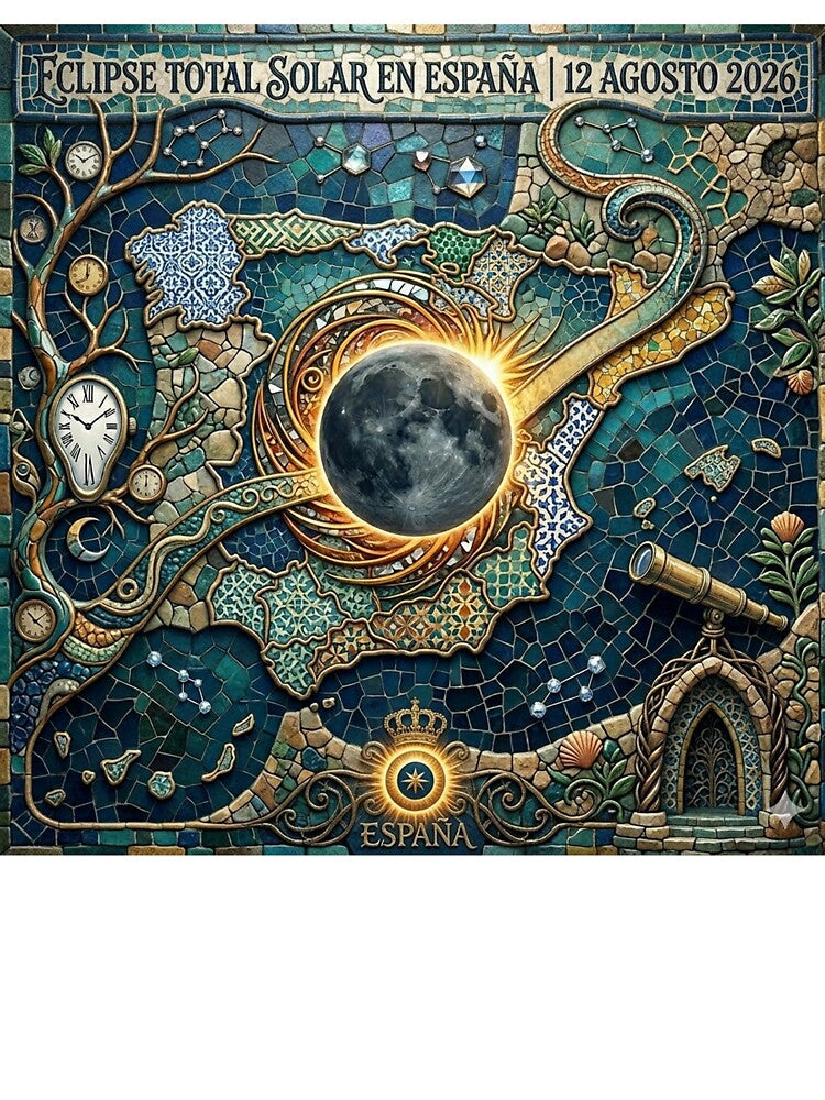 Total Solar Eclipse in Spain, August 12, 2026 by Mollet Shop