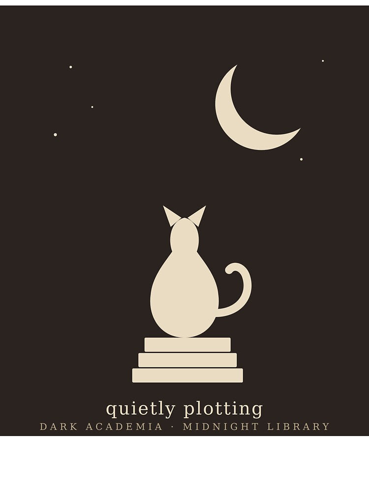 Quietly Plotting Dark Academia Cat by Adrplatinium