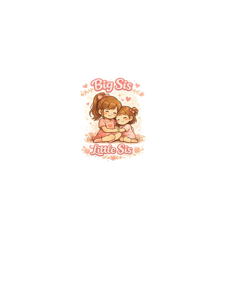 Big Sis Little Sis Sister Love Design by SugarSketch by VanshShristi