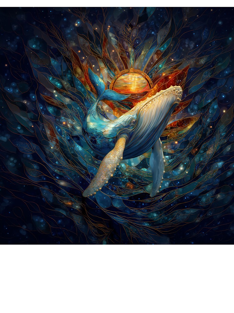 Celestial Whale in Radiant Light by Rocky Mountain Artistry