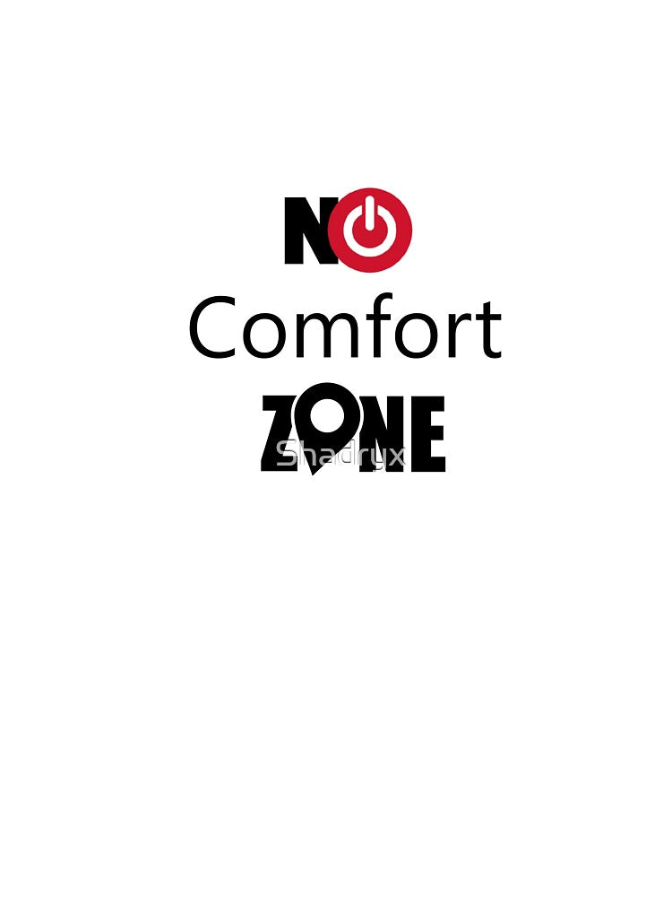No Comfort Zone – Hardcore Gym Motivation Typography by Shadryx