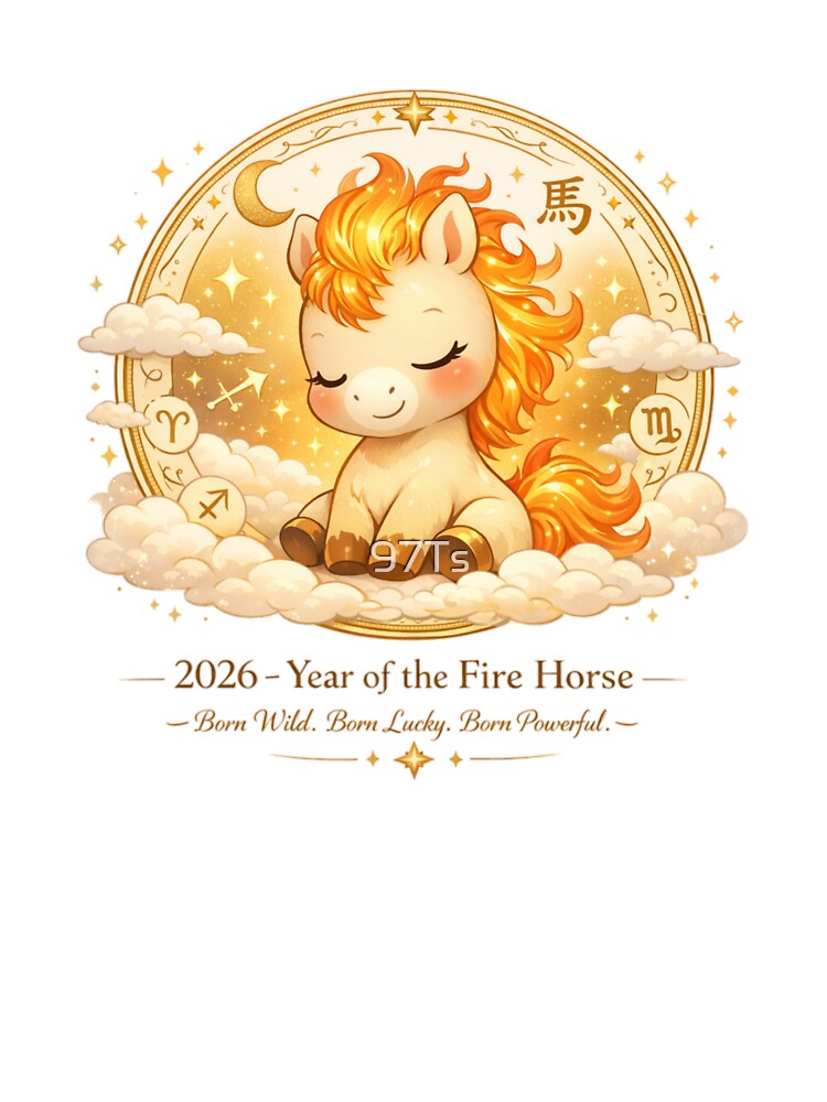 2026 Year of the Fire Horse Baby by 97Ts