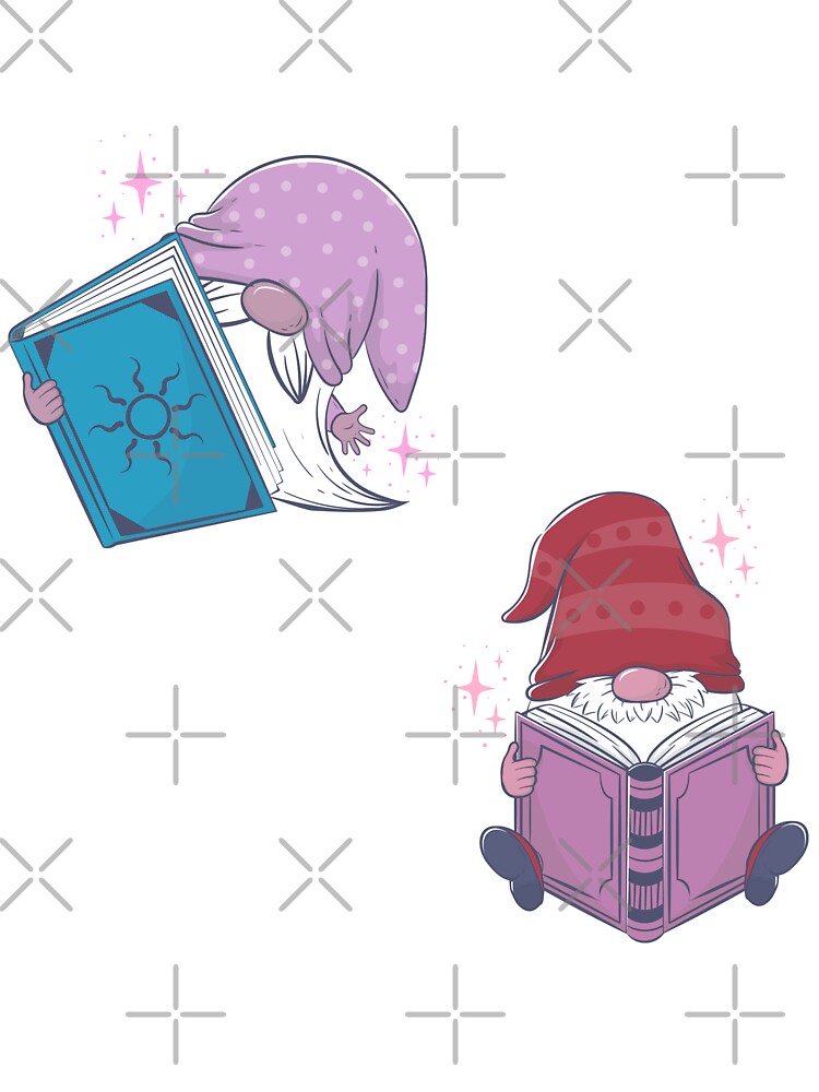 Bookish Christmas Gnome Set by Neadoodles